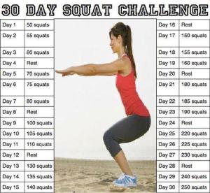30 Day Squat Challenge